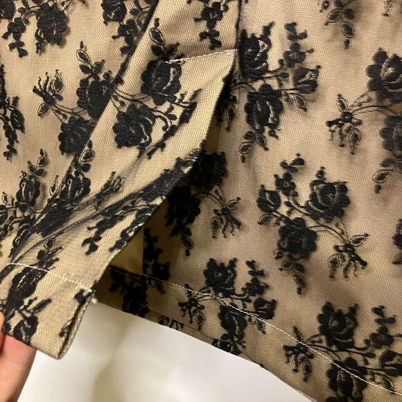 JB by Julie Brown Sexy Nude & Black Lace Sheath Dress Size 10 - Picture 6 of 10